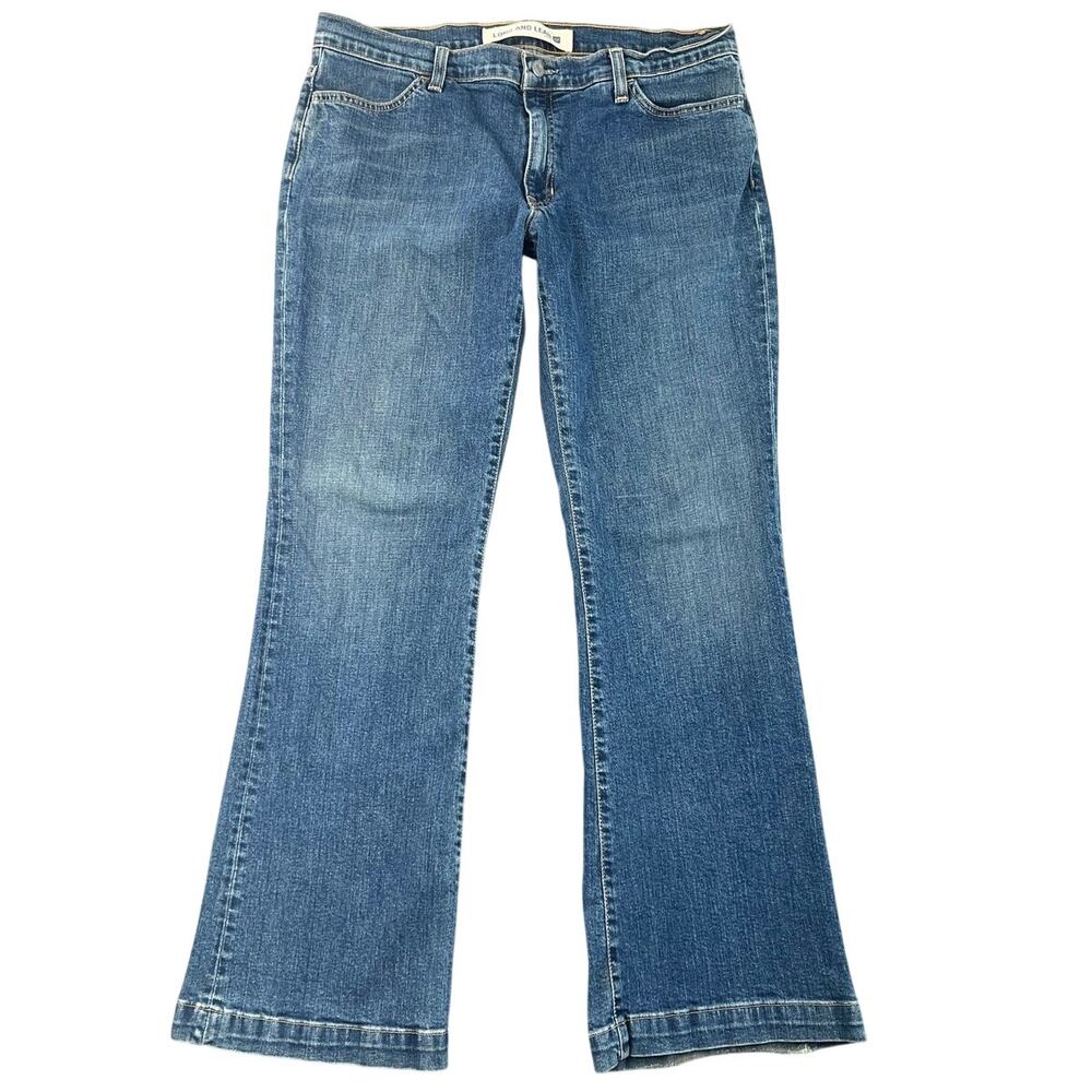 Gap Long & Lean Bootcut Jeans Y2K Medium Wash Stretch USA Made Women’s 8R